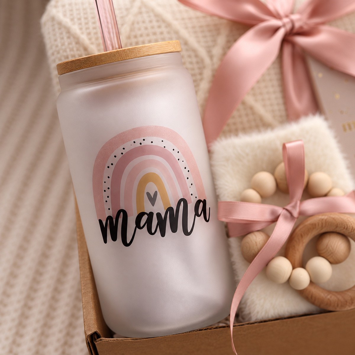 Mama Blanket Gift Box - Blush