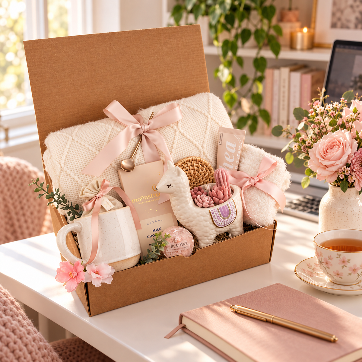 Llama Candle Gift Box