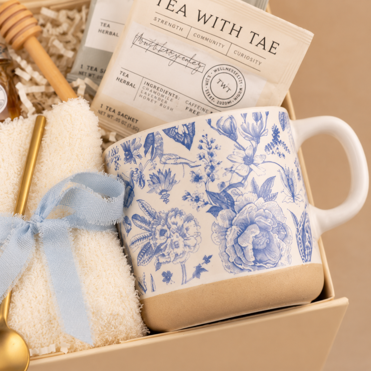 Blue Toile Journal Gift Box