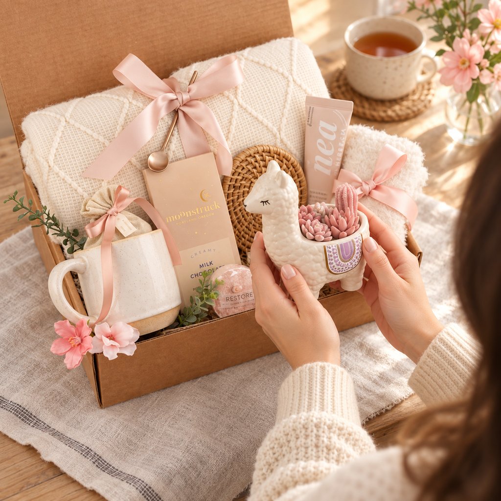 Llama Candle Gift Box