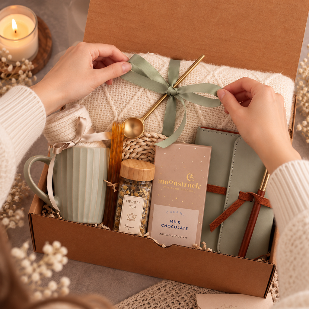 Sage Journal & Tea Gift Box