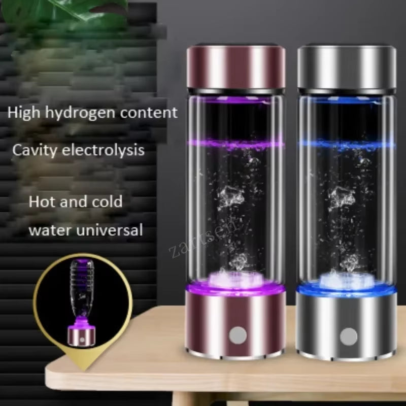 Hydrogen Water Generator Alkaline Maker USB Rechargeable Water Ionizer Bottle Super Antioxidant ORP Hydrogen-Rich Water Cup