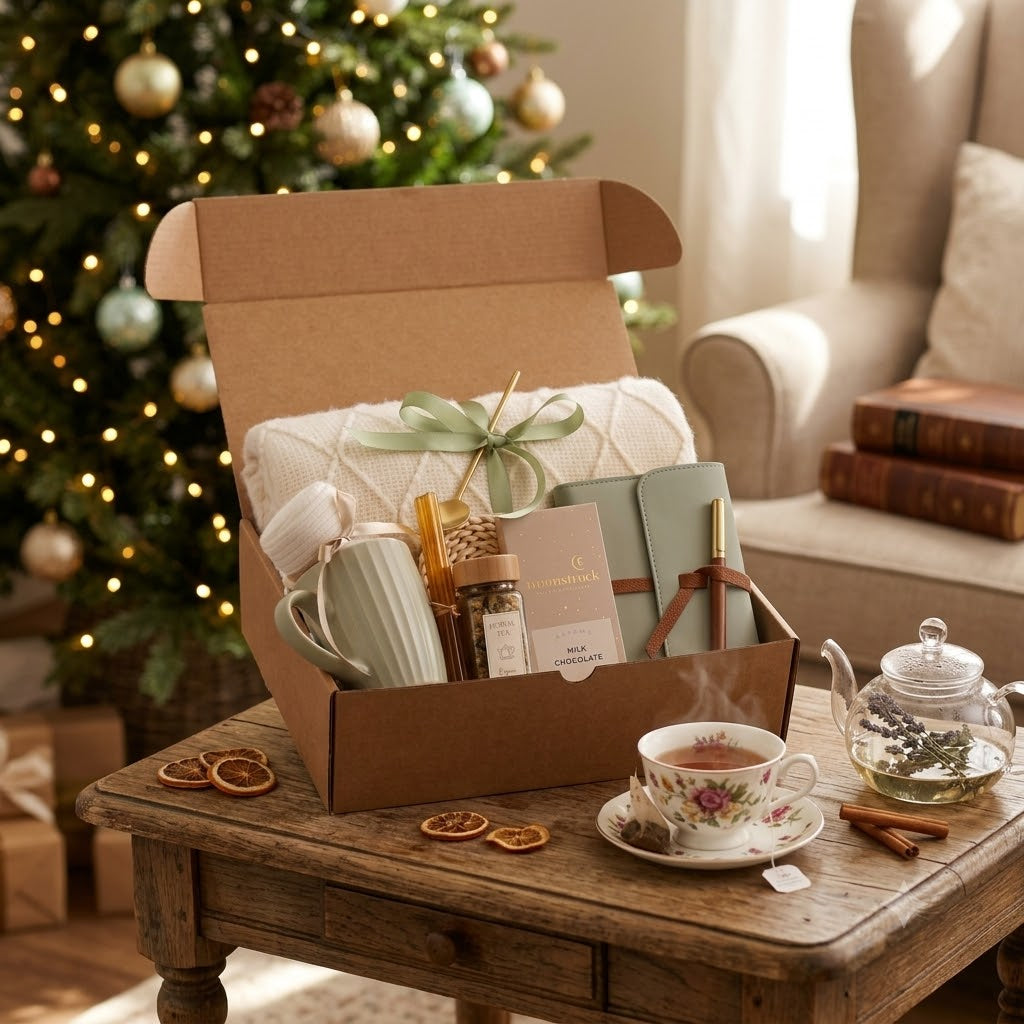 Sage Journal & Tea Gift Box