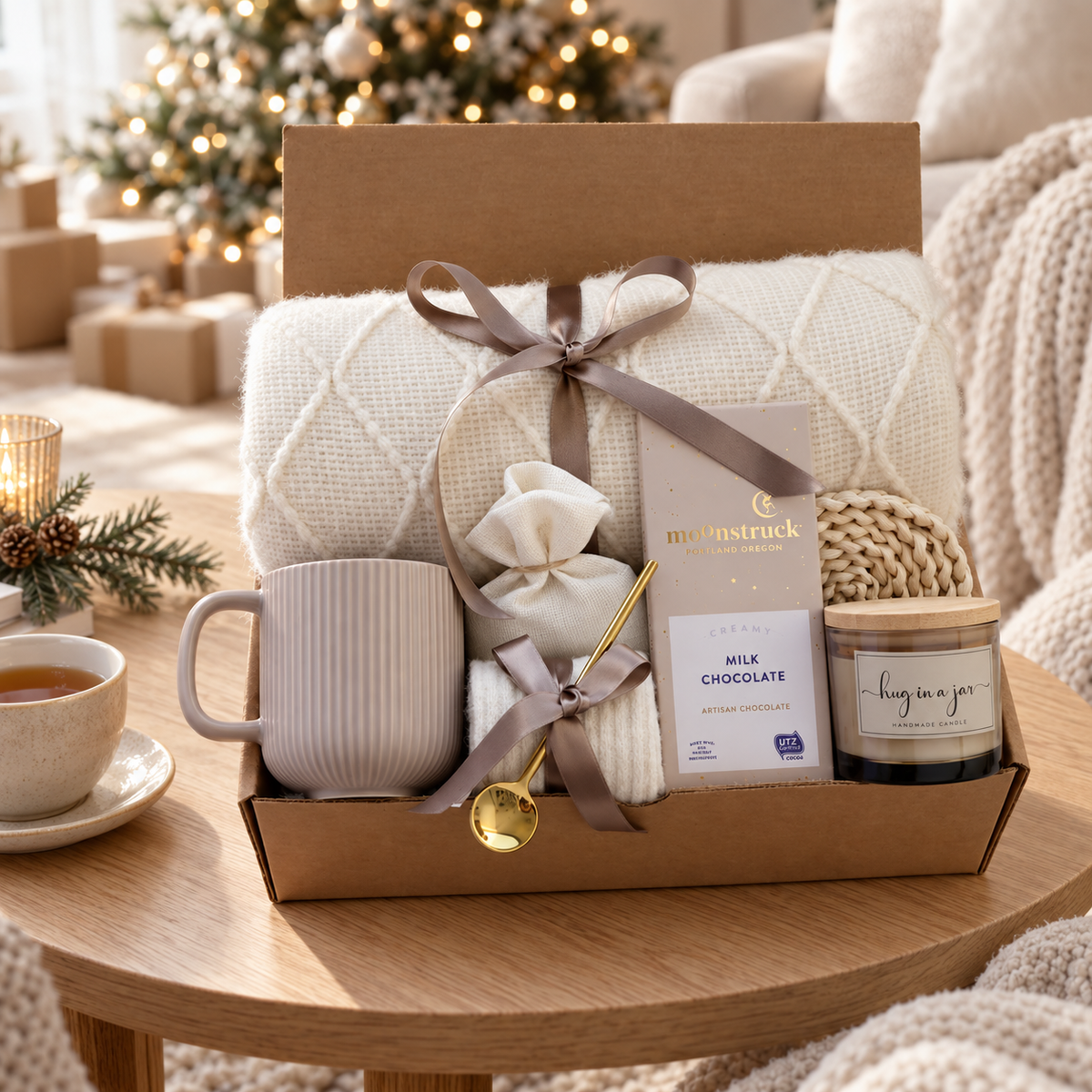 Hug In A Jar Gift Box - Grey