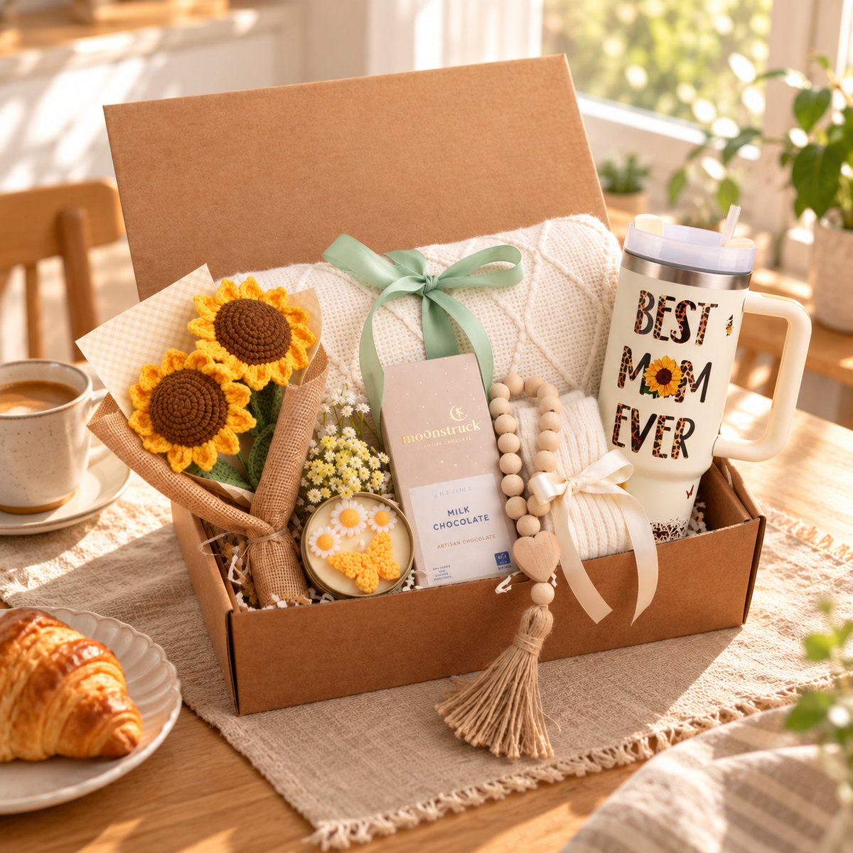 Sunflower Handle Tumbler Gift Box