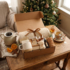 Spa Rustic Gift Box - Brown Floral
