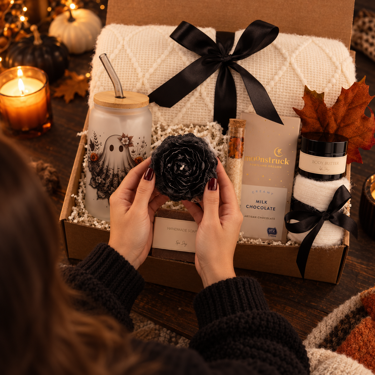 Ghost Black Peony Gift Box
