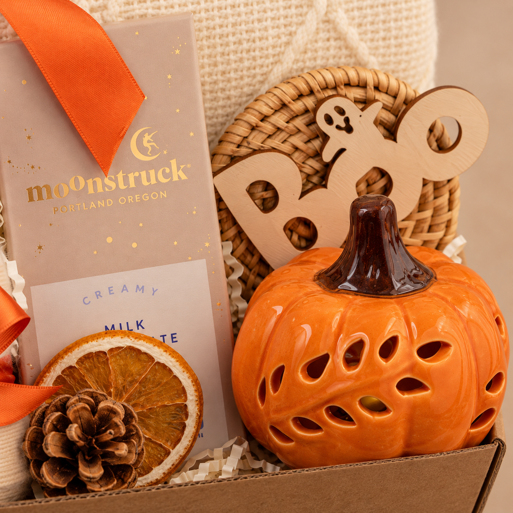 Ghost Beanie Gift Box - Orange