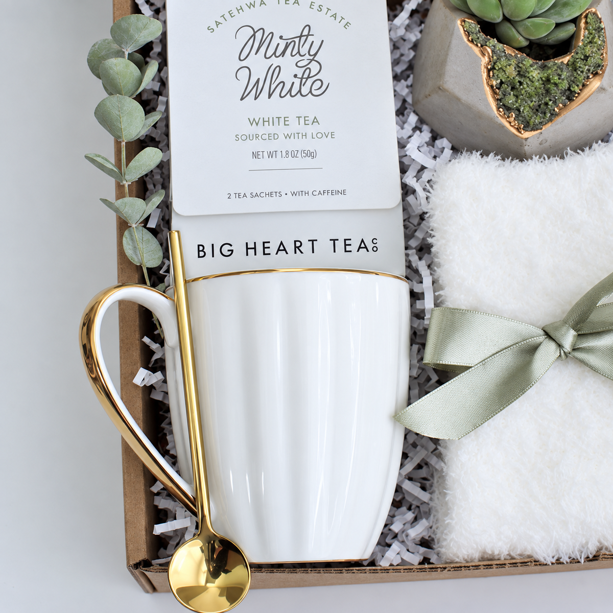 Geode Green Succulent Gift Box