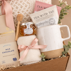 Floral & Wood Wick Candle Gift Box - Pink