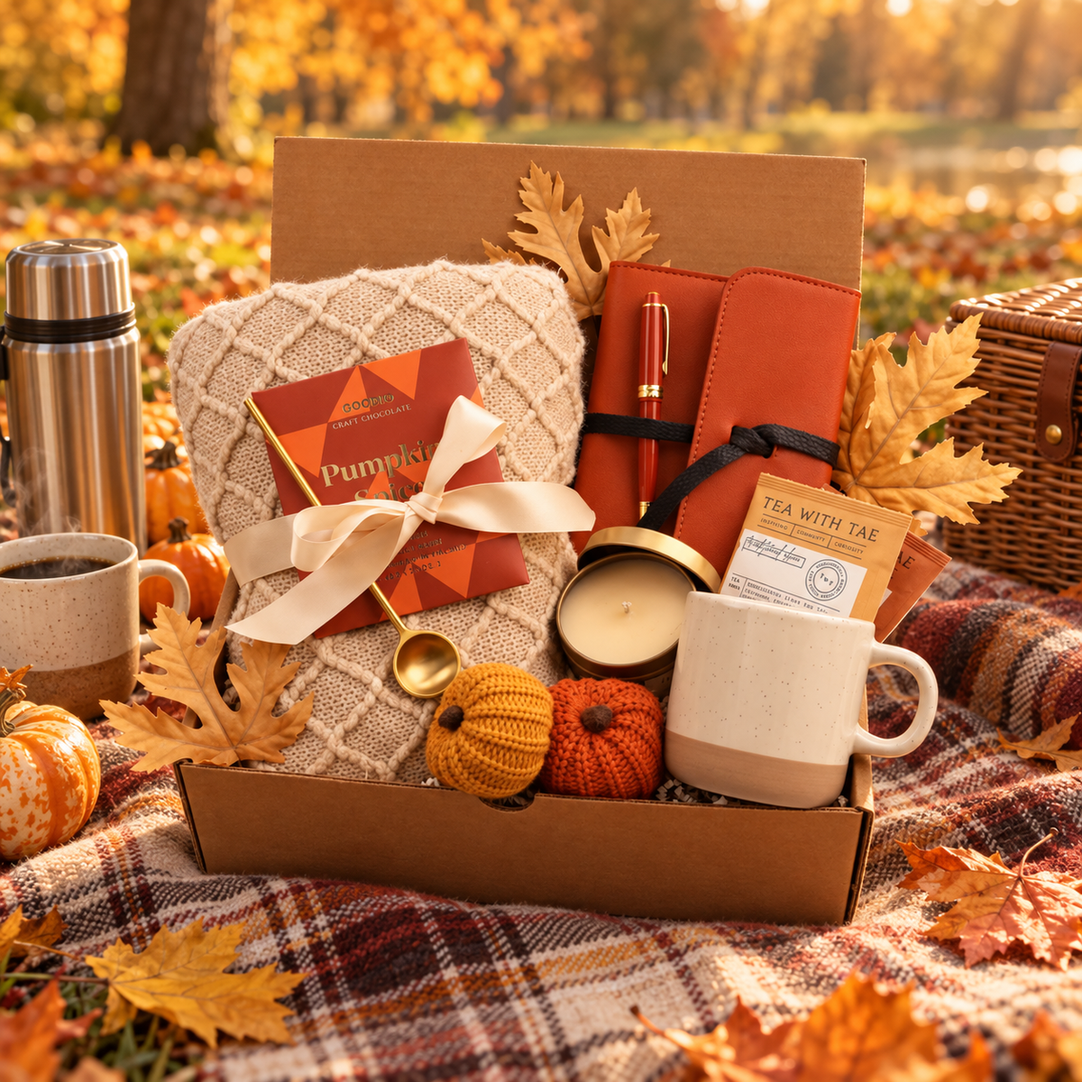 Fall Pumpkin & Chocolate Gift Box