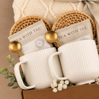 Dual Mug & White Tulip Gift Box