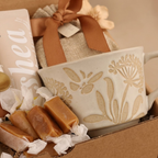 Brown Floral Candle Gift Box - Small