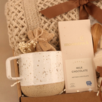 Brown Floral & Wood Wick Candle Gift Box