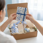 Blue Toile Journal Gift Box