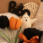 Black & Orange Tulips Gift Box