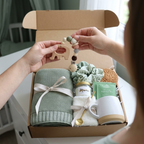 Baby Blanket & Elephant Gift Box