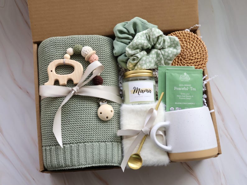 Baby Blanket & Elephant Gift Box