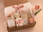 Pink Tulip & Heart Gift Box