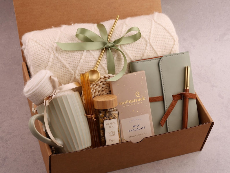Sage Journal & Tea Gift Box