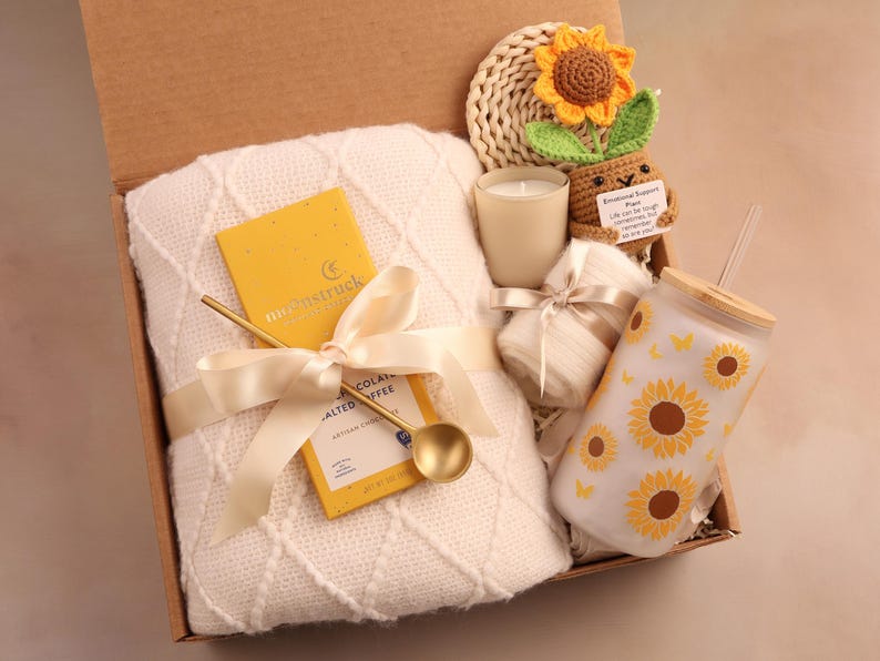 Sunflower & Yellow Chocolate Gift Box