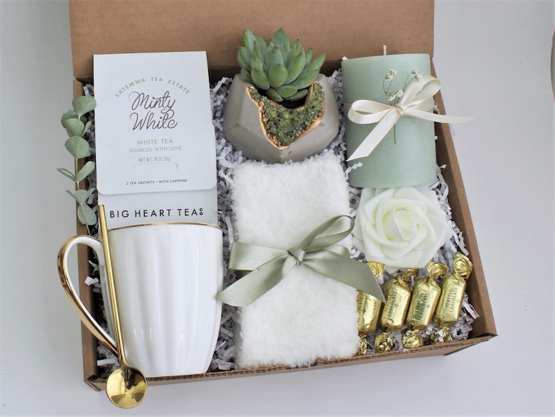 Geode Green Succulent Gift Box