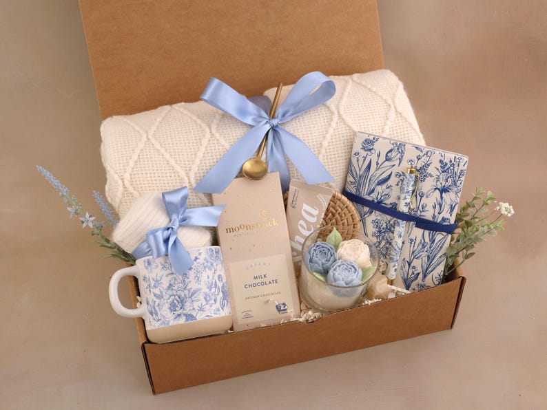 Blue Toile Journal Gift Box