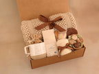 Brown Floral & Wood Wick Candle Gift Box