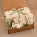 Green Floral Mug & Blanket Gift Box