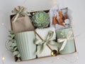 Green Candle & Succulent Gift Box
